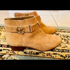 Michael Kors Leather Suede Ankle Boots